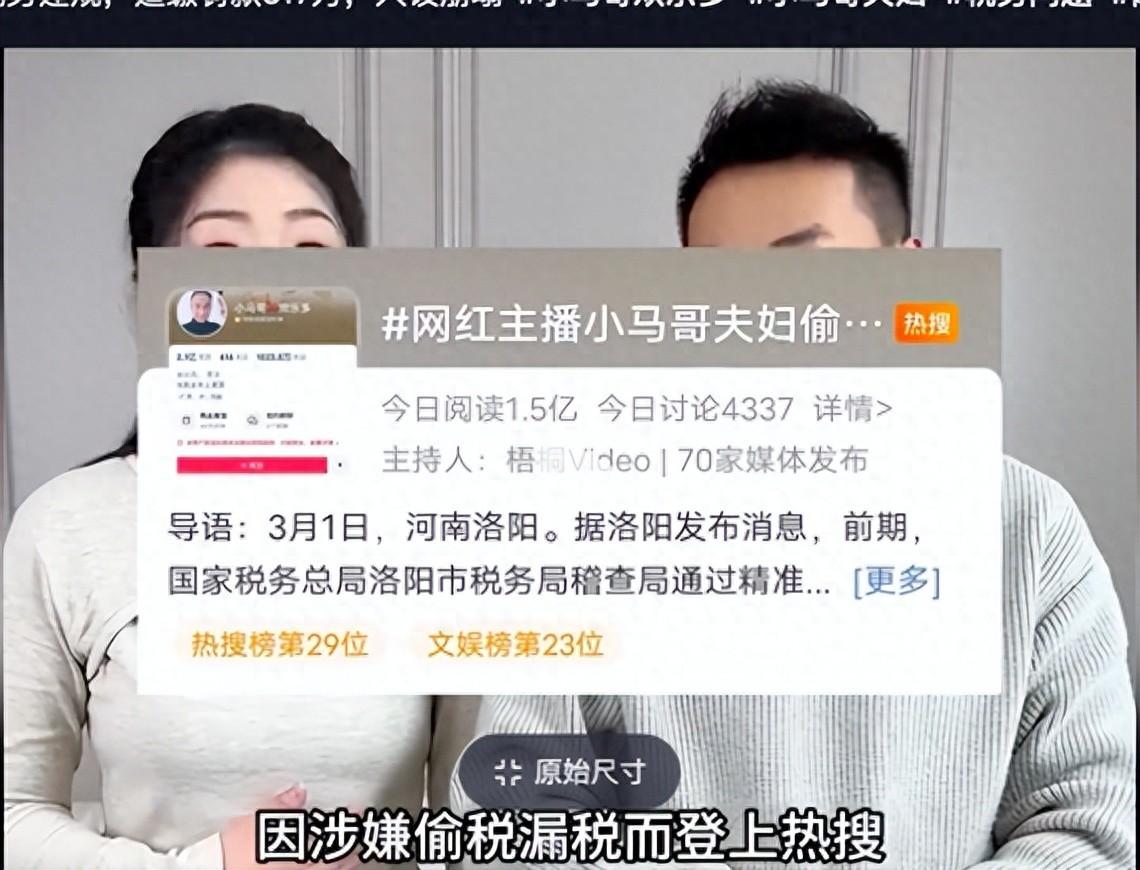 網紅小馬哥夫婦偷稅被罰317萬
