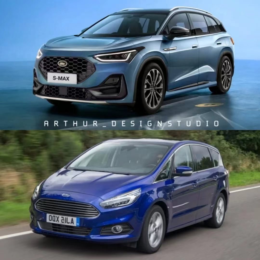 全新一代福特S-MAX曝光 配2.5L混動系統 定位中型MPV