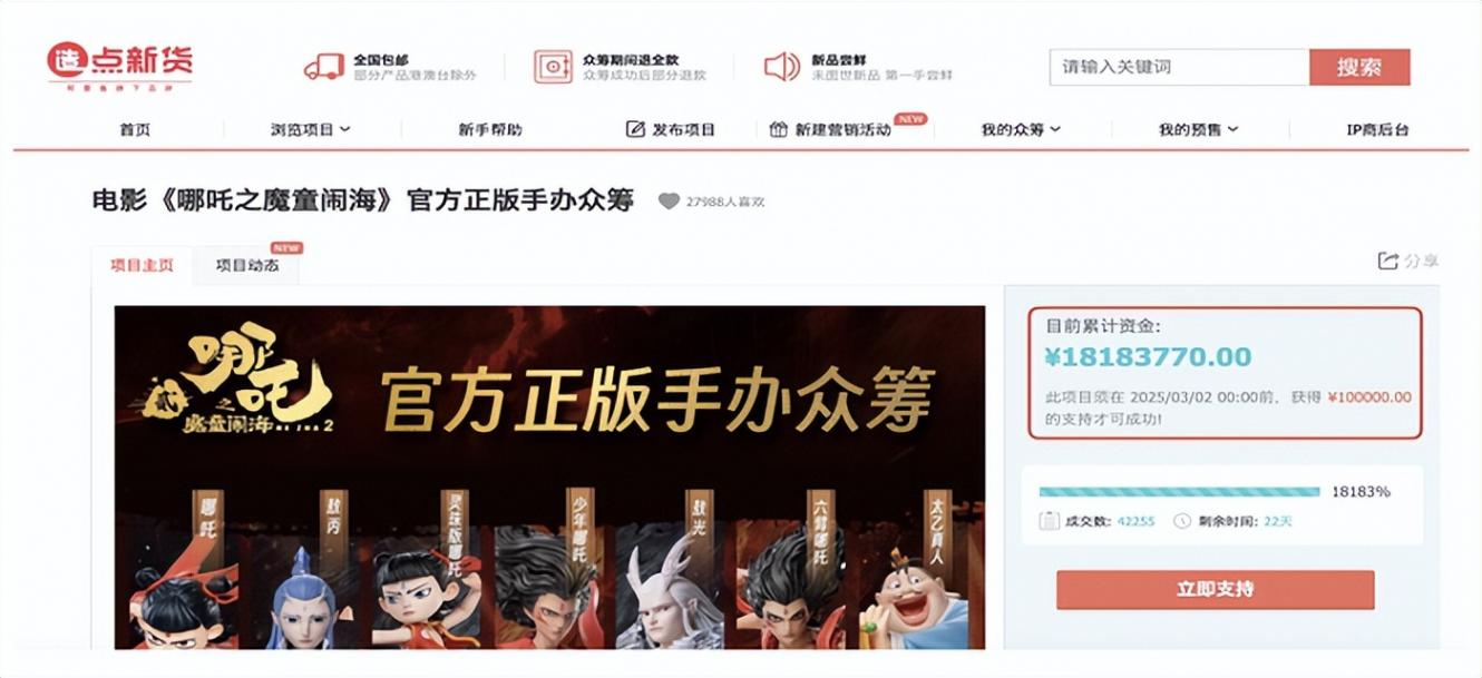 《哪吒2》周邊在淘寶熱賣,銷售額突破5000萬大關